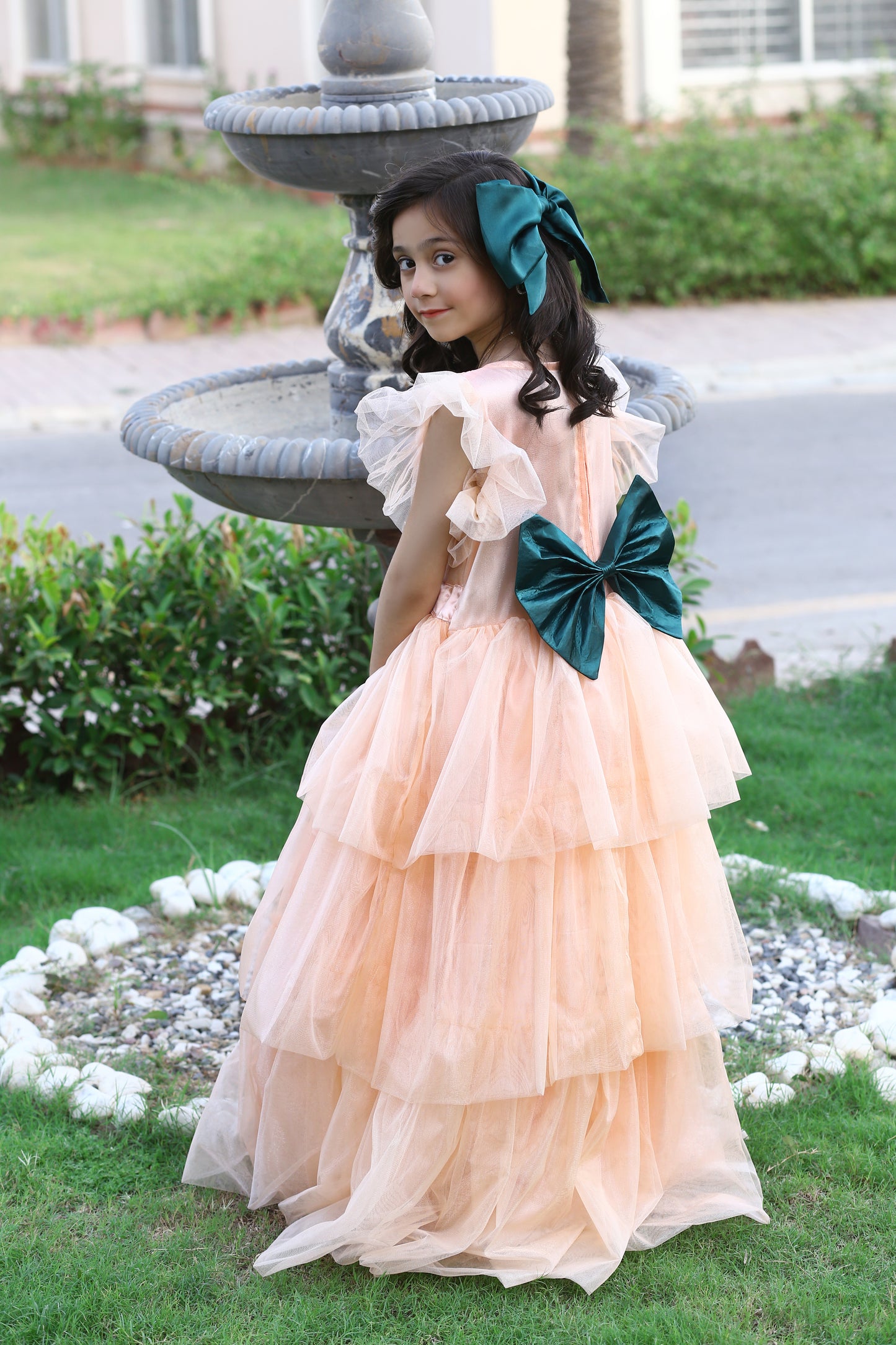 1 piece Beautiful PEACH Net MAXI.(Stitch).
