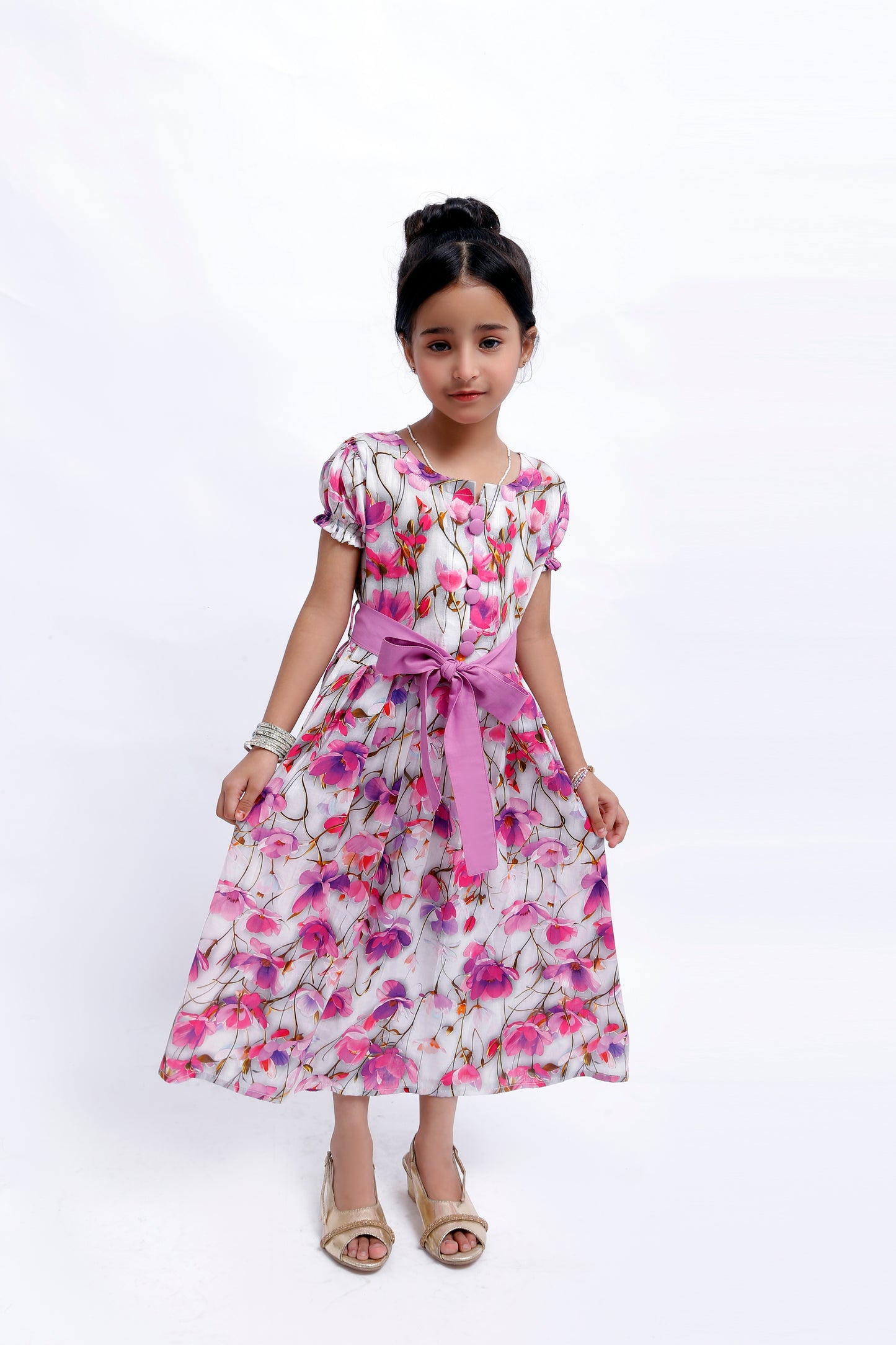 1 piece Beautiful Digital Printed Lawn Western Frock.(Stitch)